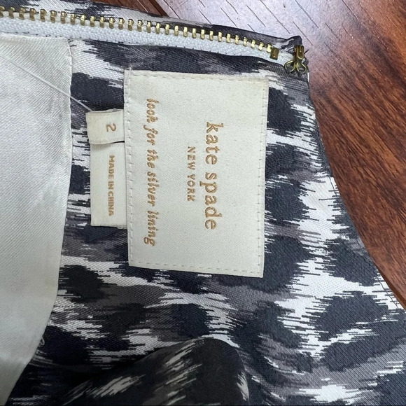 Kate Spade Deanna Cheetah Silk Sheath Pocket Dress - Picture 10 of 10